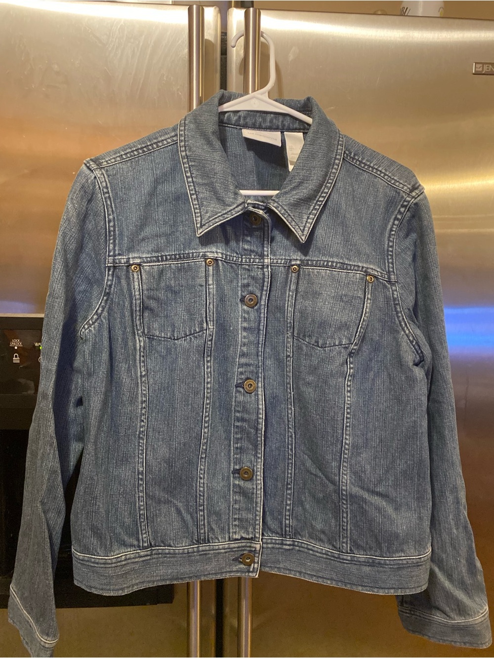 Liz Claiborne Classic Denim Jacket in Medium Blue
